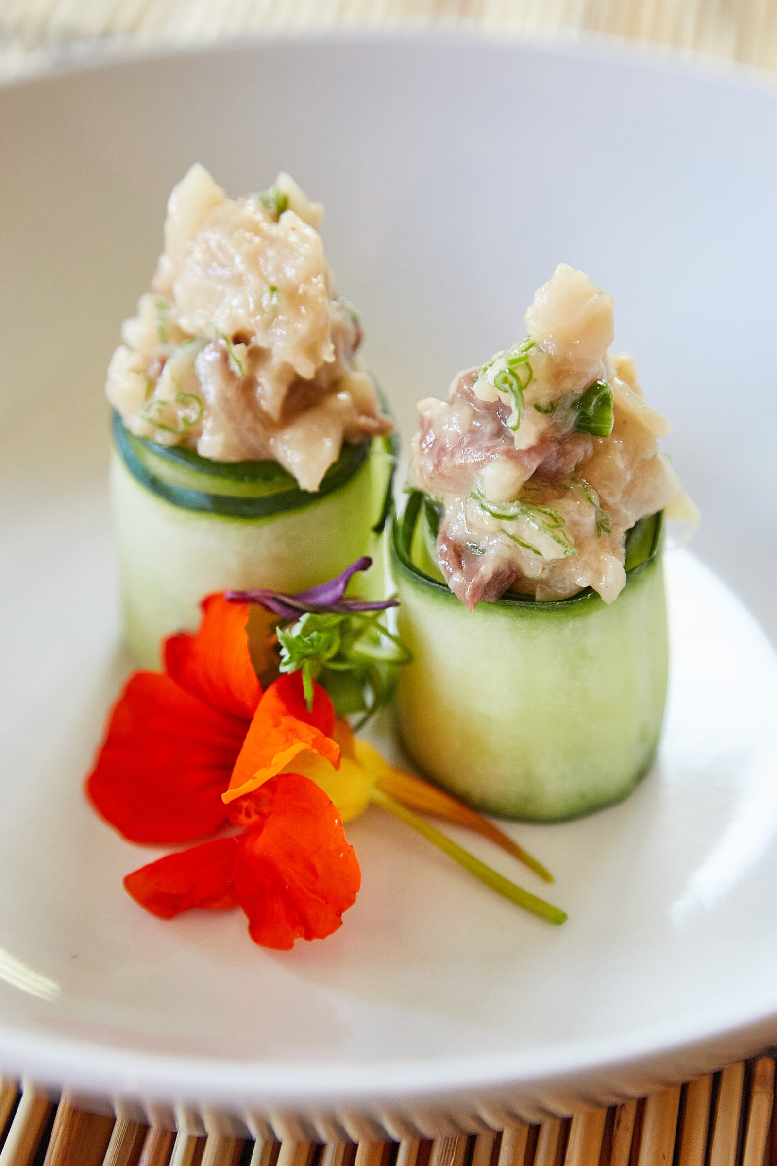 Negihama and cucumber